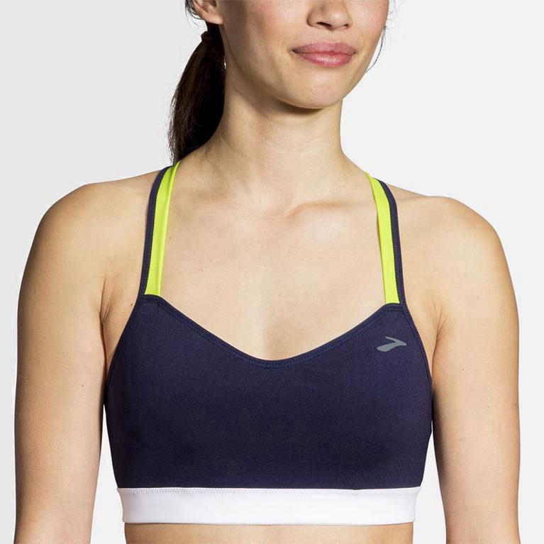 Brooks Uprise Crossback Sport Beha voor Dames Blauw (YQOTA-9768)